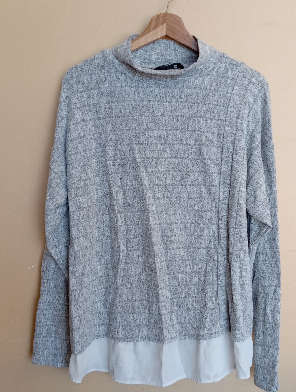Simply Vera Verawang Gray Knit Top XL